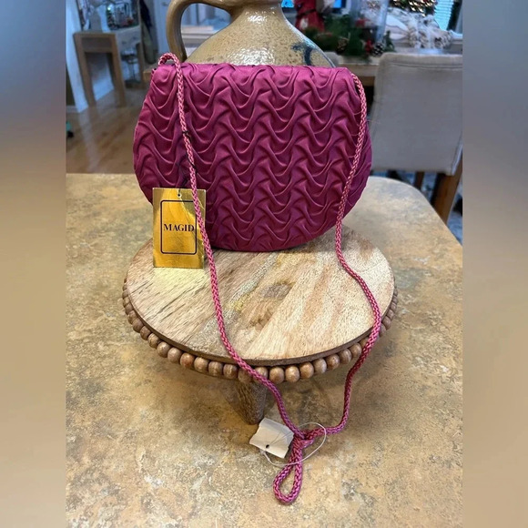 NWT Vintage Magid Berry Pink Bag - Picture 1 of 13